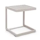 Garden Coffee Table in Painted Aluminium, Homemotion, 2 Pieces - Rodric Viadurini