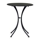 Garden Coffee Table in Black Painted Iron with Round Top - Gendron Viadurini
