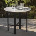 Garden Coffee Table in Stoneware and Steel Made in Italy - Begin by Myyour