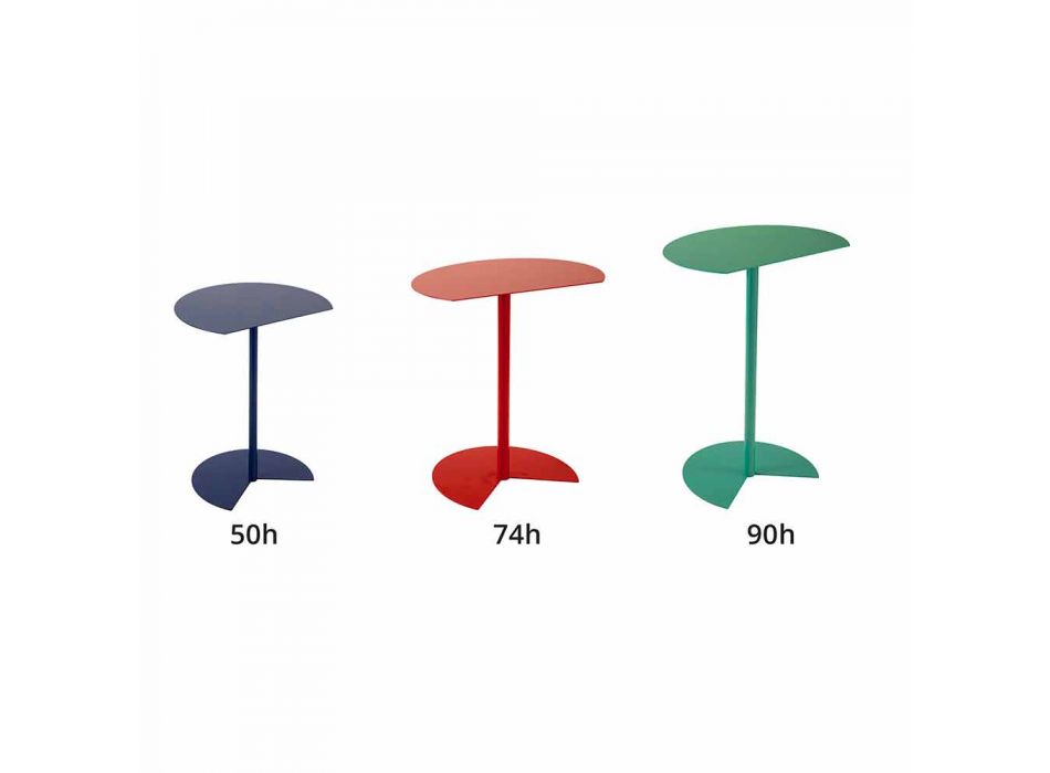 Modern Design Colored Metal Garden Coffee Table in 3 Sizes - Cettina Viadurini
