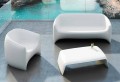 Garden coffee table made with polyethylene Blow Vondom, modern design