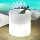 Bright Garden Coffee Table in White Polyethylene Made in Italy - Trek Viadurini