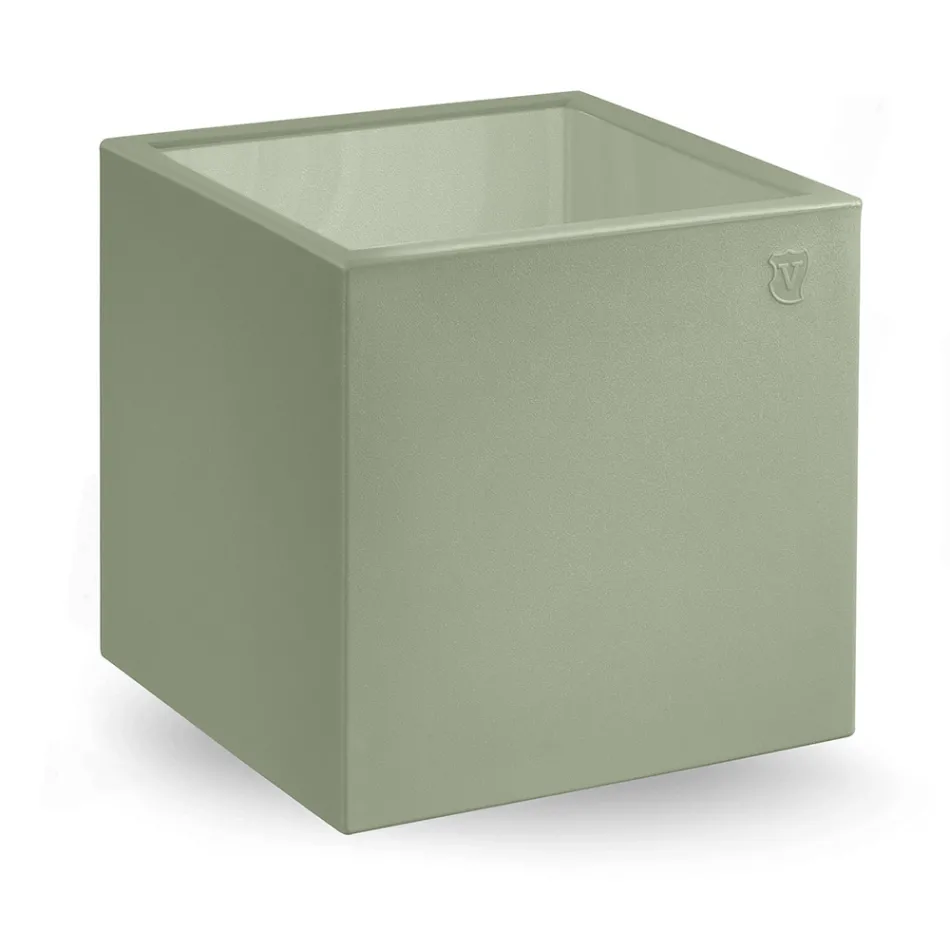 Square Garden Coffee Table in Colored Polyethylene Made in Italy - Noemi Viadurini