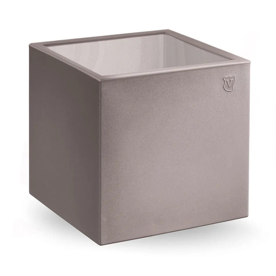 Square Garden Coffee Table in Colored Polyethylene Made in Italy - Noemi Viadurini