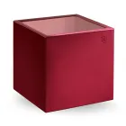 Square Garden Coffee Table in Colored Polyethylene Made in Italy - Noemi Viadurini