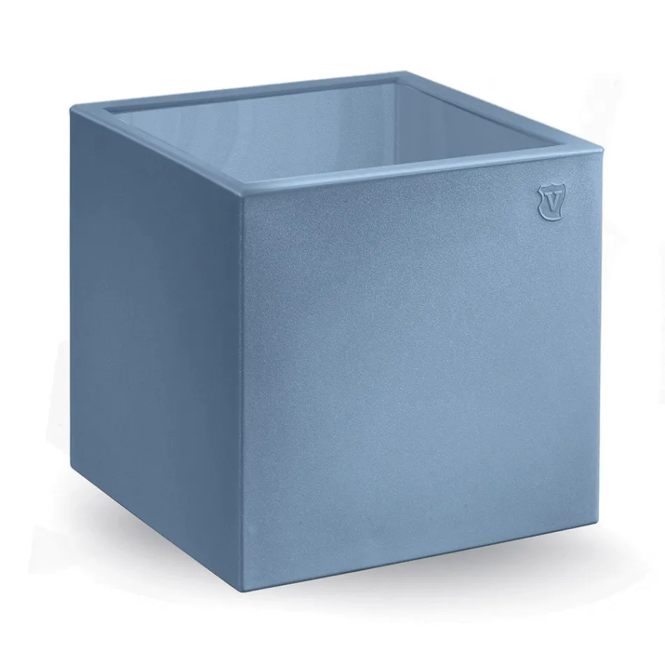 Square Garden Coffee Table in Colored Polyethylene Made in Italy - Noemi Viadurini