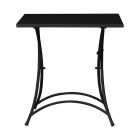 Folding Square Garden Coffee Table in Anthracite Gray Iron - Zoubiba Viadurini