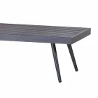 Rectangular Garden Coffee Table in Anthracite Painted Aluminum - Rasti Viadurini