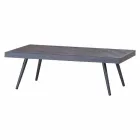 Rectangular Garden Coffee Table in Anthracite Painted Aluminum - Rasti Viadurini
