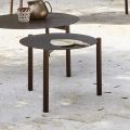 Round Garden Coffee Table in Painted Aluminum - Bahia by Varaschin