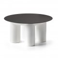 Round Garden Coffee Table in HPL and Polyethylene Made in Italy - Freccia