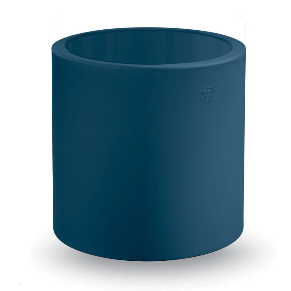 Round Garden Coffee Table in Colored Polyethylene Made in Italy - Noemi Viadurini