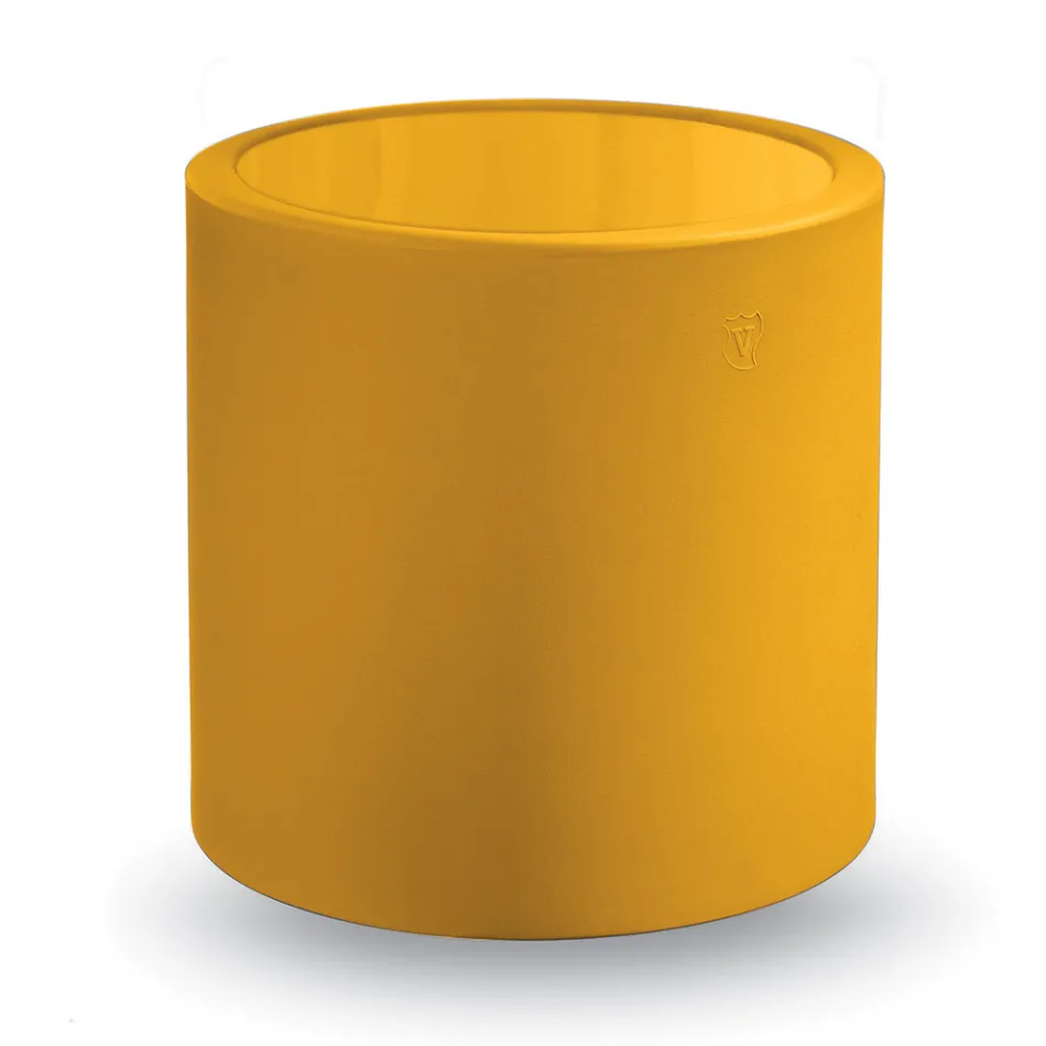 Round Garden Coffee Table in Colored Polyethylene Made in Italy - Noemi Viadurini