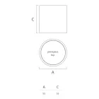 Round Garden Coffee Table in Colored Polyethylene Made in Italy - Noemi Viadurini