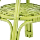 Round Garden Coffee Table in Designer Rattan, Diameter 52 cm - Favolizia Viadurini
