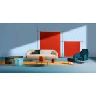 3 Legs Coffee Table in Steel and Colored Wood Top - Pretty Viadurini