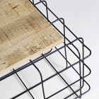 Mango Wood and Steel Coffee Table Industrial Design - Carioca Viadurini