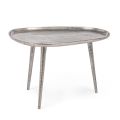 Coffee Table Plated and Antique Aluminum Design Homemotion - Smemo