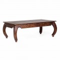 Homemotion Classic Solid Acacia Wood Coffee Table - Zucco
