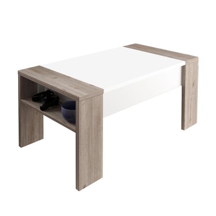 Coffee Table with Ecological Wooden Container - Cripto Viadurini