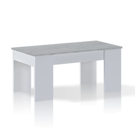 Coffee Table with Wooden Container - Scandio Viadurini