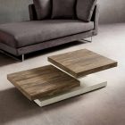 Coffee table with revolving tops in HPL Made in Italy, Precious - Paris Viadurini