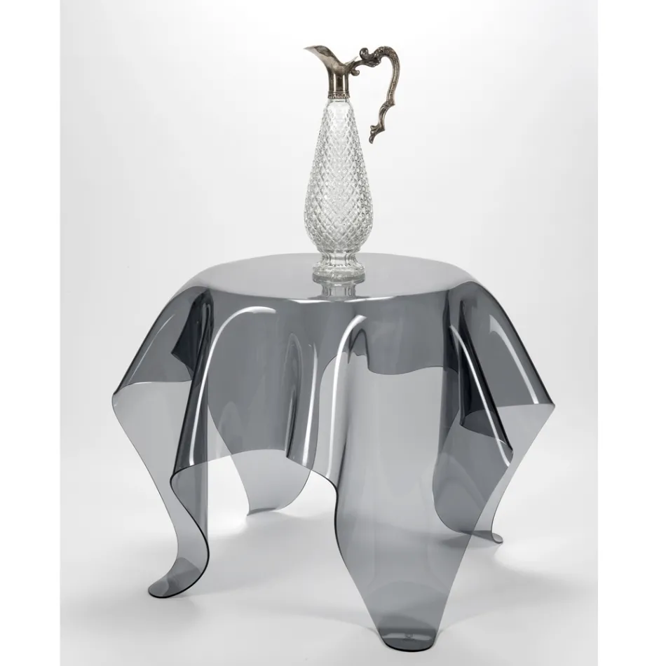 Coffee Table with Plexiglass Top and Base Made in Italy - Brento Viadurini