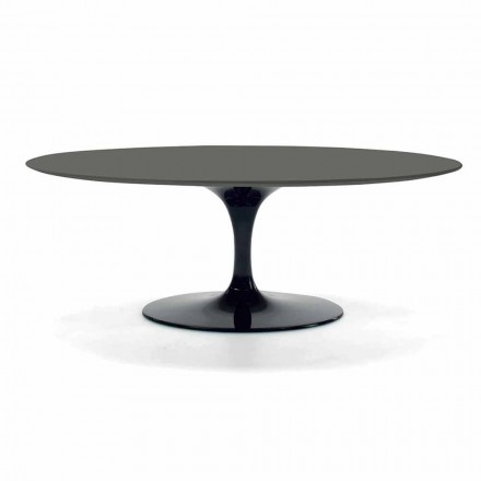 Coffee Table with Oval Top in Luxury Made in Italy Fenix - Dollars Viadurini