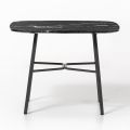 Coffee Table with Square Marble Top Made in Italy - Makino