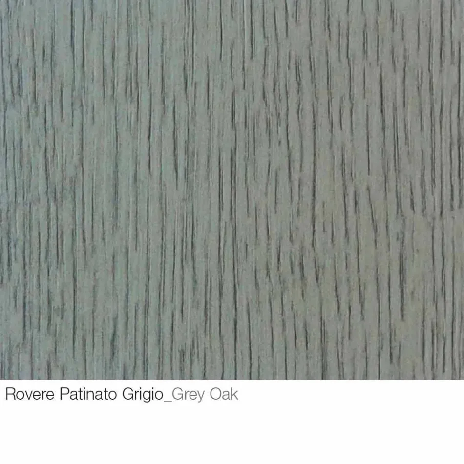 Coffee Table with Round Wooden Top Made in Italy - Montebianco Viadurini