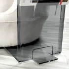 Coffee Table with Plexiglass Magazine Rack Made in Italy - Belle Viadurini
