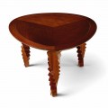 Modern design wooden coffee table Loris, made in Italy