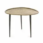 Homemotion Design Coffee Table with Aluminum Top - Yamila Viadurini