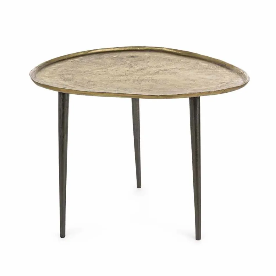 Homemotion Design Coffee Table with Aluminum Top - Yamila Viadurini