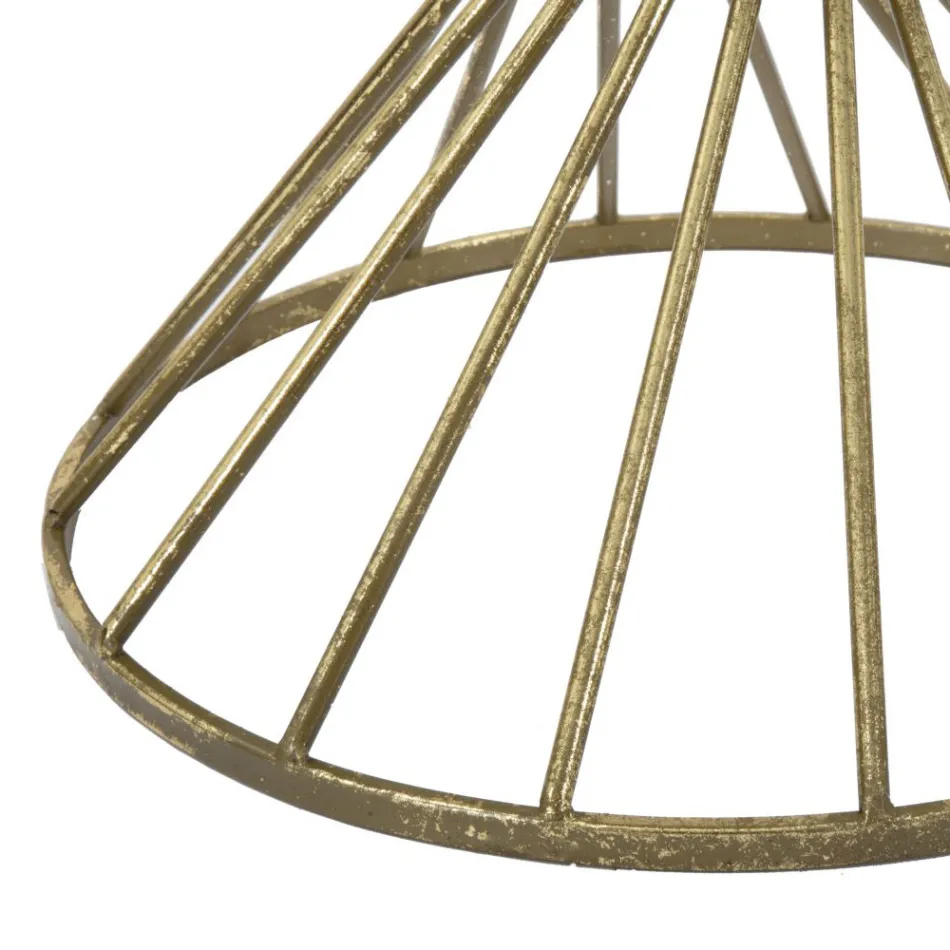 Golden Iron Coffee Table with Mirror Top - Apricot Viadurini