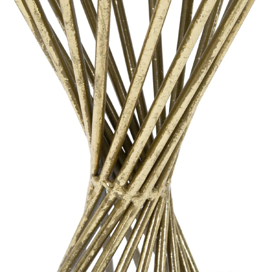 Golden Iron Coffee Table with Mirror Top - Apricot Viadurini