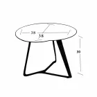 Coffee Table Handmade in Marble and Steel Made in Italy - Prince Viadurini