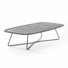 Coffee Table in Cement with Metal Structure Made in Italy - Evolve Viadurini