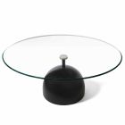 Coffee Table in Extra-clear Crystal and Metal Made in Italy - Livigno Viadurini