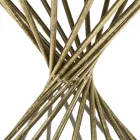 Gilded Iron Coffee Table with Mirror Top - Apricot Viadurini