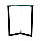 Stoneware Coffee Table with Steel Base Made in Italy - Aspira Viadurini