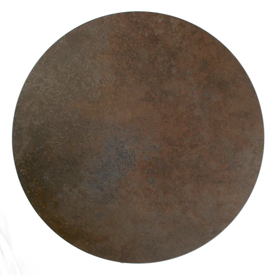 Stoneware Coffee Table with Steel Base Made in Italy - Aspira Viadurini