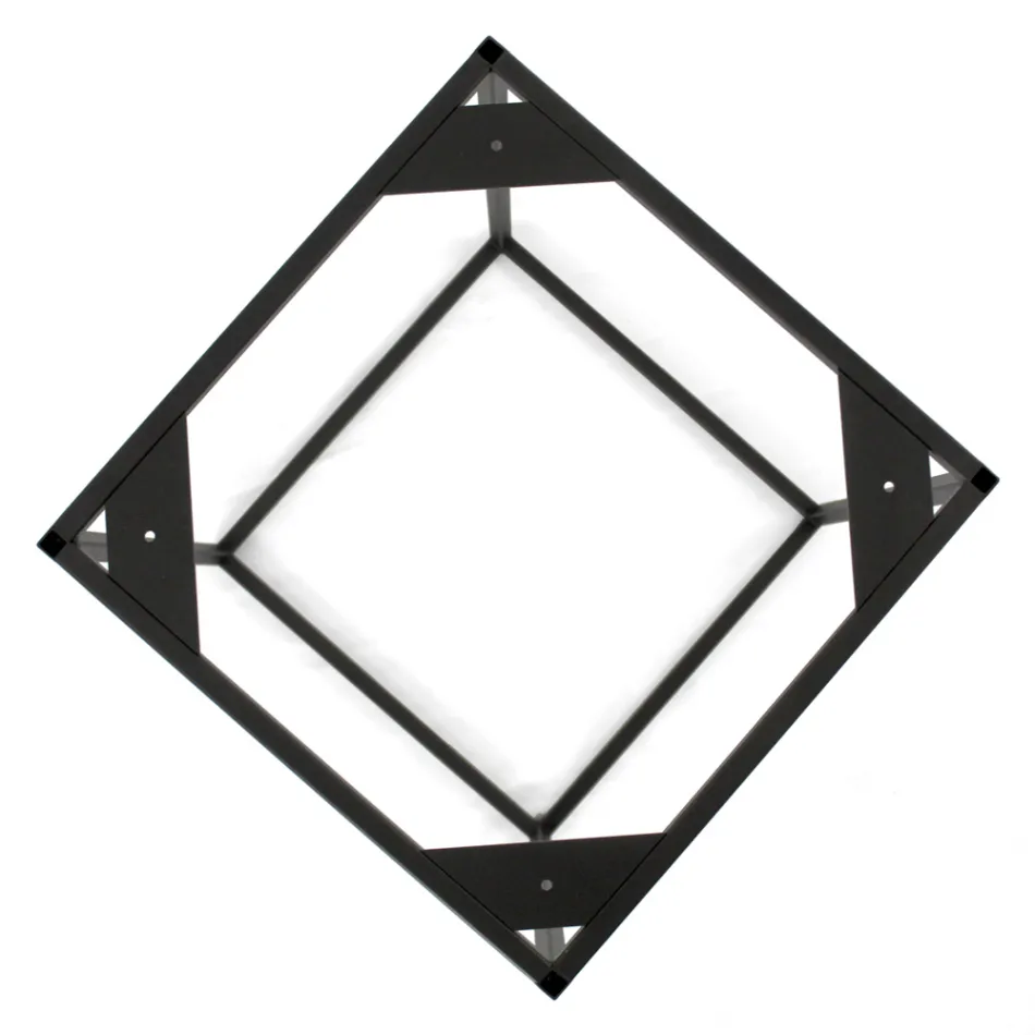 Stoneware Coffee Table and Steel Base Made in Italy - Birba Viadurini