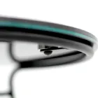 Coffee Table in Porcelain Grès and Round Base Made in Italy - Tullia Viadurini