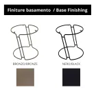 Coffee Table in Porcelain Grès and Round Base Made in Italy - Tullia Viadurini