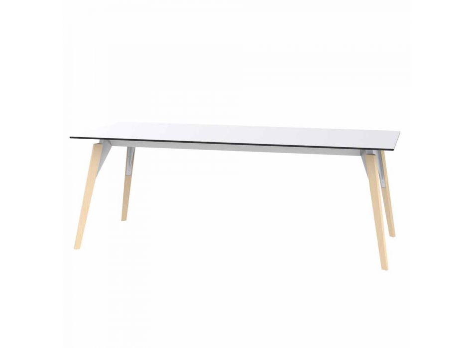 Coffee Table in White or Black Laminate in 2 Sizes - Faz Wood by Vondom Viadurini