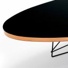 Coffee Table in Black Laminate and Lacquered Steel Made in Italy - Persefone Viadurini