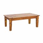 Solid Acacia Wood Coffee Table Homemotion Classic Design - Remo Viadurini