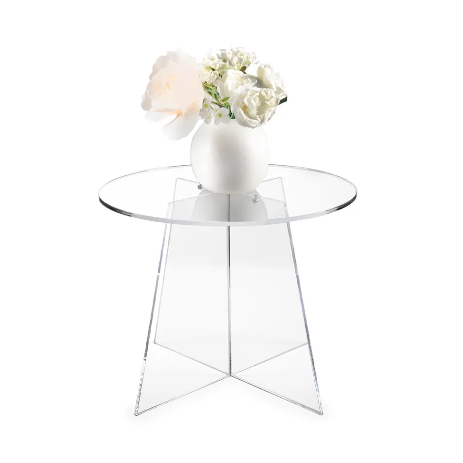 Plexiglass Coffee Table with Different Finishes Made in Italy - Aurora Viadurini