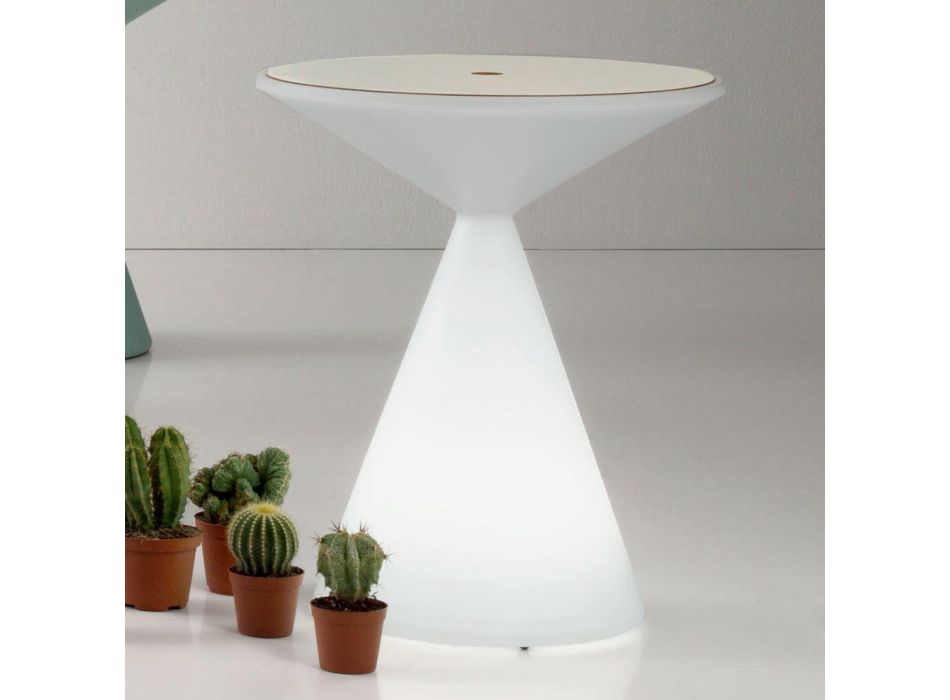 Bright Coffee Table with White Polyethylene Cover - Acute Viadurini